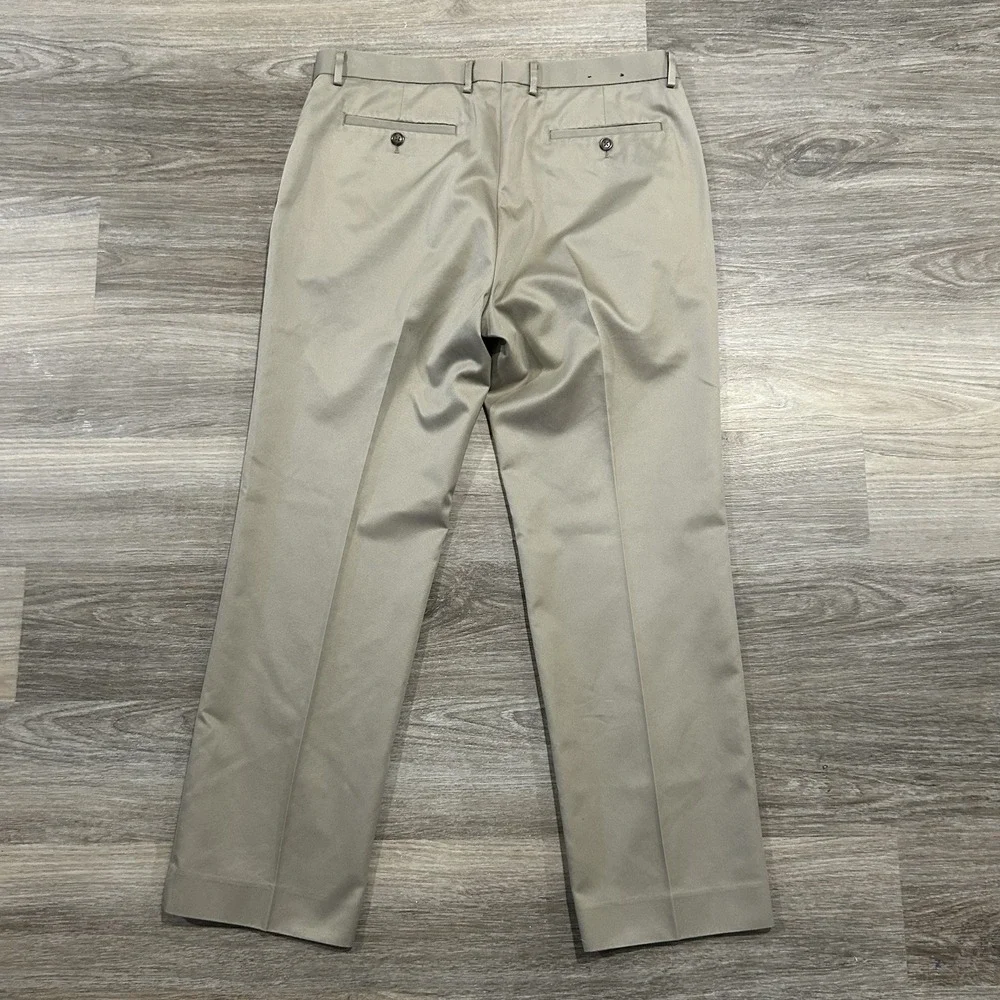 Banana Republic Mens Non Iron Tailored Slim Fit Khaki‎ Dress Pants 34x30
